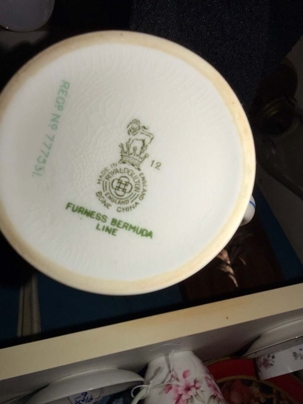 Vintage Royal Doulton Furness Bermuda Line Bone China Cup